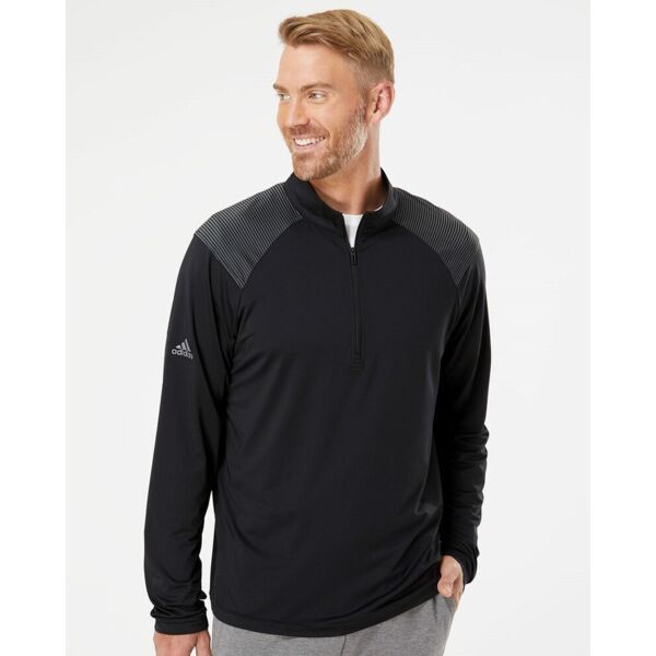 Men's Ultimate365 Lightweight Shoulder Stripe Quarter-Zip Pullover Thumbnail