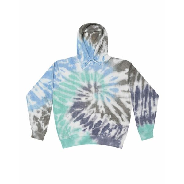 Unisex Tie-Dyed Cloud Inside-Out Fleece Hooded Sweatshirt Thumbnail