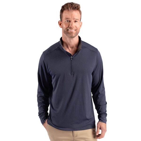Cutter & Buck Forge Recycled Four-Way Stretch Mens Big & Tall Quarter Zip Pullover Thumbnail