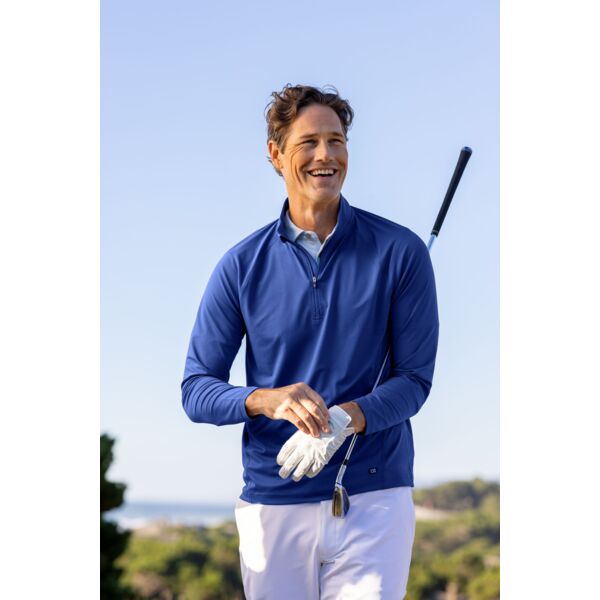 Cutter & Buck Prospect Recycled Featherlight Stretch Mens Big & Tall Quarter Zip Thumbnail