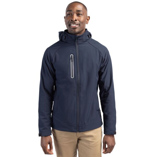 Clique Milford Waterproof Softshell Full Zip Hooded Mens Jacket Thumbnail