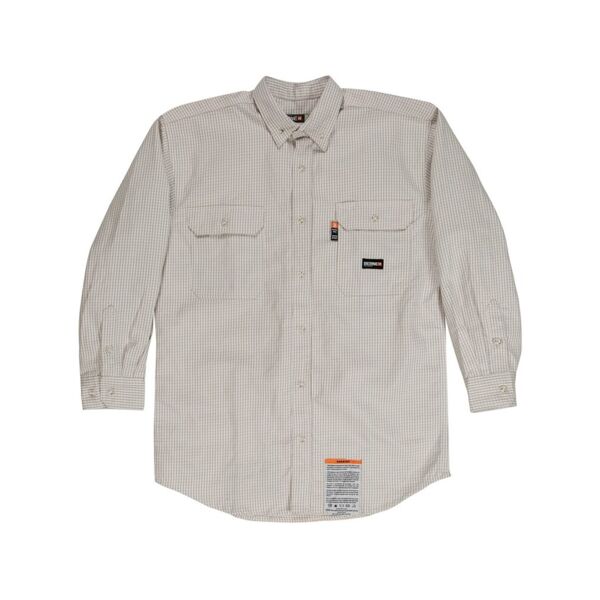 Men's Tall Flame-Resistant Down Plaid Work Shirt Thumbnail