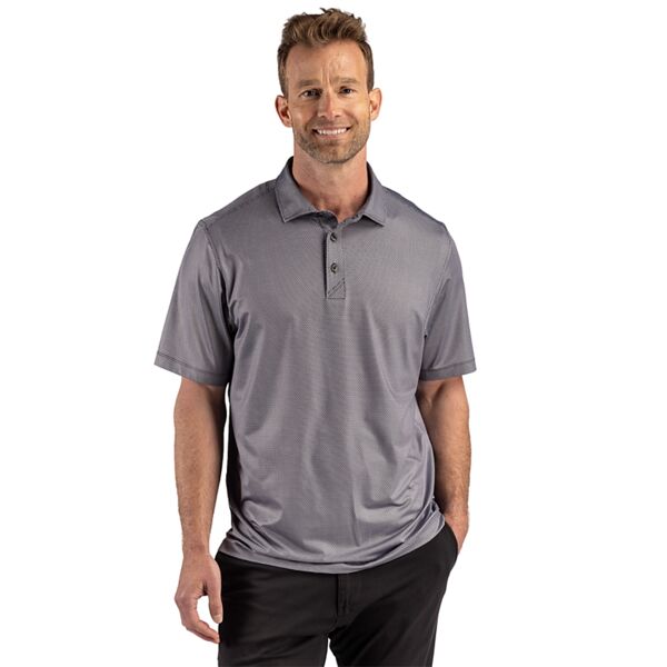 Cutter & Buck Pike Recycled Lattice Print Mens Polo Thumbnail