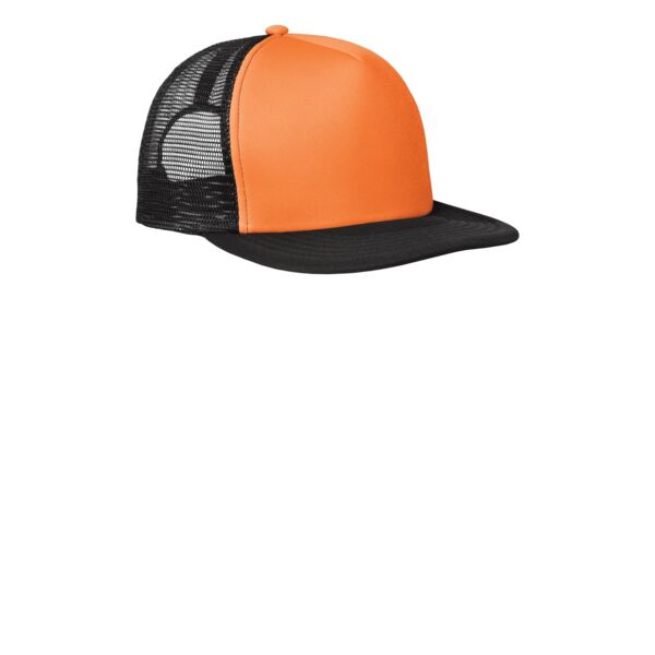 Flat Bill Snapback Trucker Cap Thumbnail