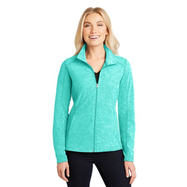Women's Heather Microfleece Full Zip Jacket Thumbnail
