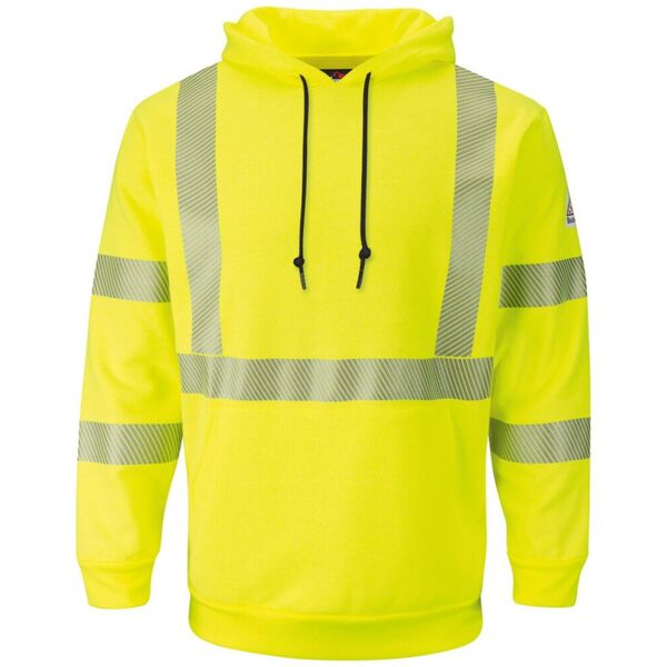 Men's Tall Hi-Visibility Hooded Sweatshirt Thumbnail