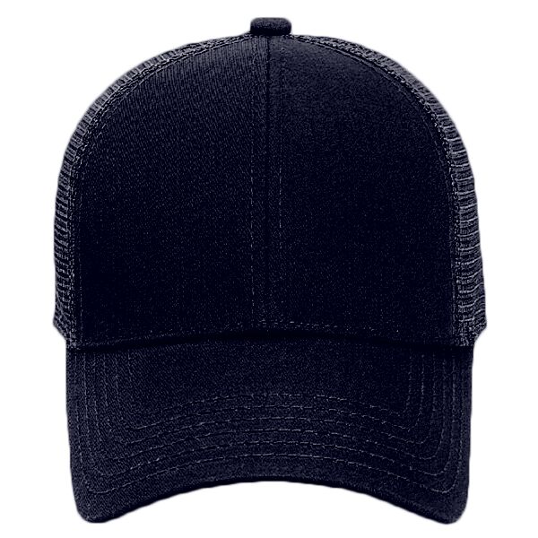 OTTO Cotton Twill Six Panel Low Profile Mesh Back Trucker Hat Thumbnail