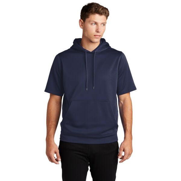 Sport Wick ® Fleece Short Sleeve Hooded Pullover Thumbnail