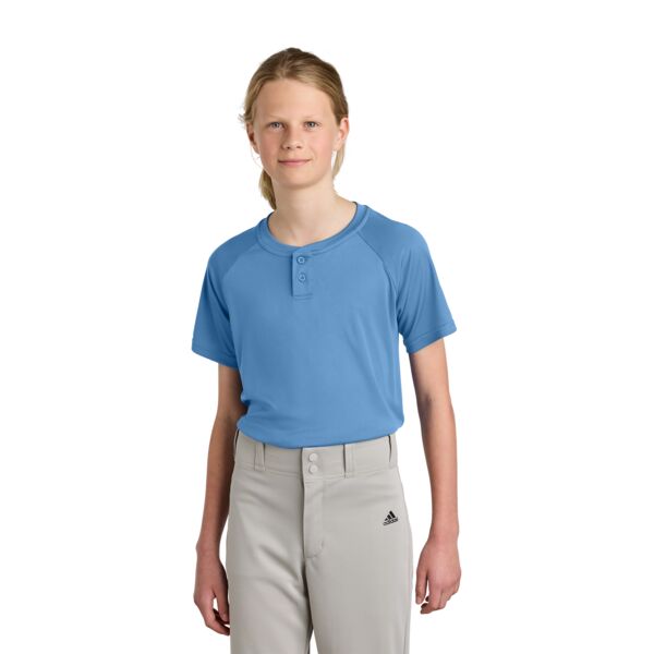 Youth PosiCharge ® Competitor 2 Button Henley Thumbnail