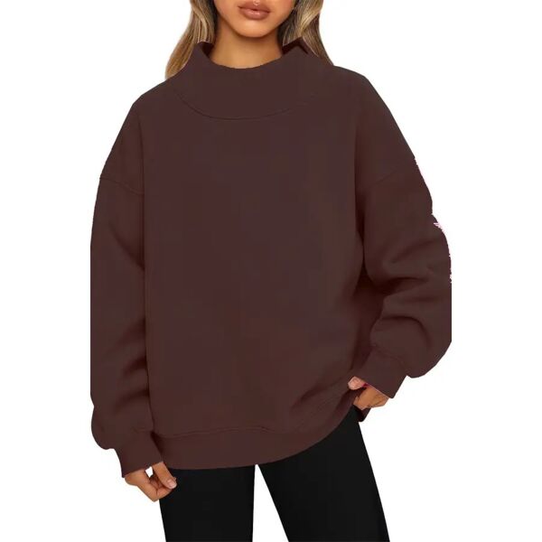 Pullover Mock Neck Fleece Sweatshirt Thumbnail