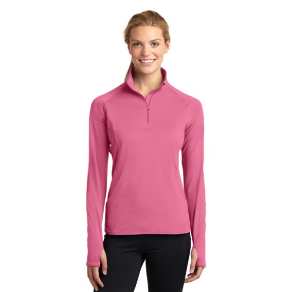 Ladies Sport Wick ® Stretch 1/2 Zip Pullover Thumbnail