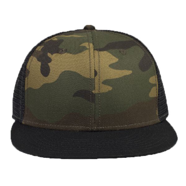 OTTO CAP Camouflage 6 Panel Low Profile Mesh Back Trucker Hat Thumbnail
