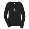 Ladies Long Sleeve Fan Favorite V Neck Tee Thumbnail
