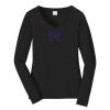 Ladies Long Sleeve Fan Favorite V Neck Tee Thumbnail