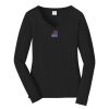 Ladies Long Sleeve Fan Favorite V Neck Tee Thumbnail