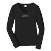 Ladies Long Sleeve Fan Favorite V Neck Tee Thumbnail