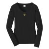 Ladies Long Sleeve Fan Favorite V Neck Tee Thumbnail