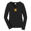 Ladies Long Sleeve Fan Favorite V Neck Tee Thumbnail