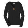 Ladies Long Sleeve Fan Favorite V Neck Tee Thumbnail