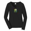 Ladies Long Sleeve Fan Favorite V Neck Tee Thumbnail