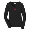 Ladies Long Sleeve Fan Favorite V Neck Tee Thumbnail