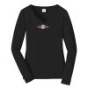 Ladies Long Sleeve Fan Favorite V Neck Tee Thumbnail