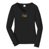 Ladies Long Sleeve Fan Favorite V Neck Tee Thumbnail