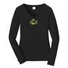 Ladies Long Sleeve Fan Favorite V Neck Tee Thumbnail