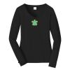 Ladies Long Sleeve Fan Favorite V Neck Tee Thumbnail