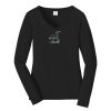 Ladies Long Sleeve Fan Favorite V Neck Tee Thumbnail