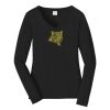 Ladies Long Sleeve Fan Favorite V Neck Tee Thumbnail