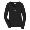Ladies Long Sleeve Fan Favorite V Neck Tee Thumbnail