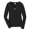 Ladies Long Sleeve Fan Favorite V Neck Tee Thumbnail