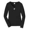 Ladies Long Sleeve Fan Favorite V Neck Tee Thumbnail