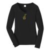 Ladies Long Sleeve Fan Favorite V Neck Tee Thumbnail