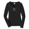 Ladies Long Sleeve Fan Favorite V Neck Tee Thumbnail