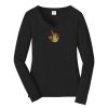 Ladies Long Sleeve Fan Favorite V Neck Tee Thumbnail