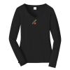 Ladies Long Sleeve Fan Favorite V Neck Tee Thumbnail