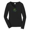 Ladies Long Sleeve Fan Favorite V Neck Tee Thumbnail
