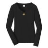 Ladies Long Sleeve Fan Favorite V Neck Tee Thumbnail