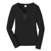 Ladies Long Sleeve Fan Favorite V Neck Tee Thumbnail