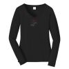 Ladies Long Sleeve Fan Favorite V Neck Tee Thumbnail