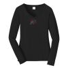 Ladies Long Sleeve Fan Favorite V Neck Tee Thumbnail