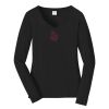 Ladies Long Sleeve Fan Favorite V Neck Tee Thumbnail