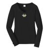 Ladies Long Sleeve Fan Favorite V Neck Tee Thumbnail