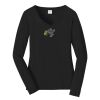 Ladies Long Sleeve Fan Favorite V Neck Tee Thumbnail
