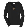 Ladies Long Sleeve Fan Favorite V Neck Tee Thumbnail