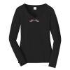 Ladies Long Sleeve Fan Favorite V Neck Tee Thumbnail