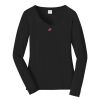 Ladies Long Sleeve Fan Favorite V Neck Tee Thumbnail