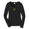 Ladies Long Sleeve Fan Favorite V Neck Tee Thumbnail